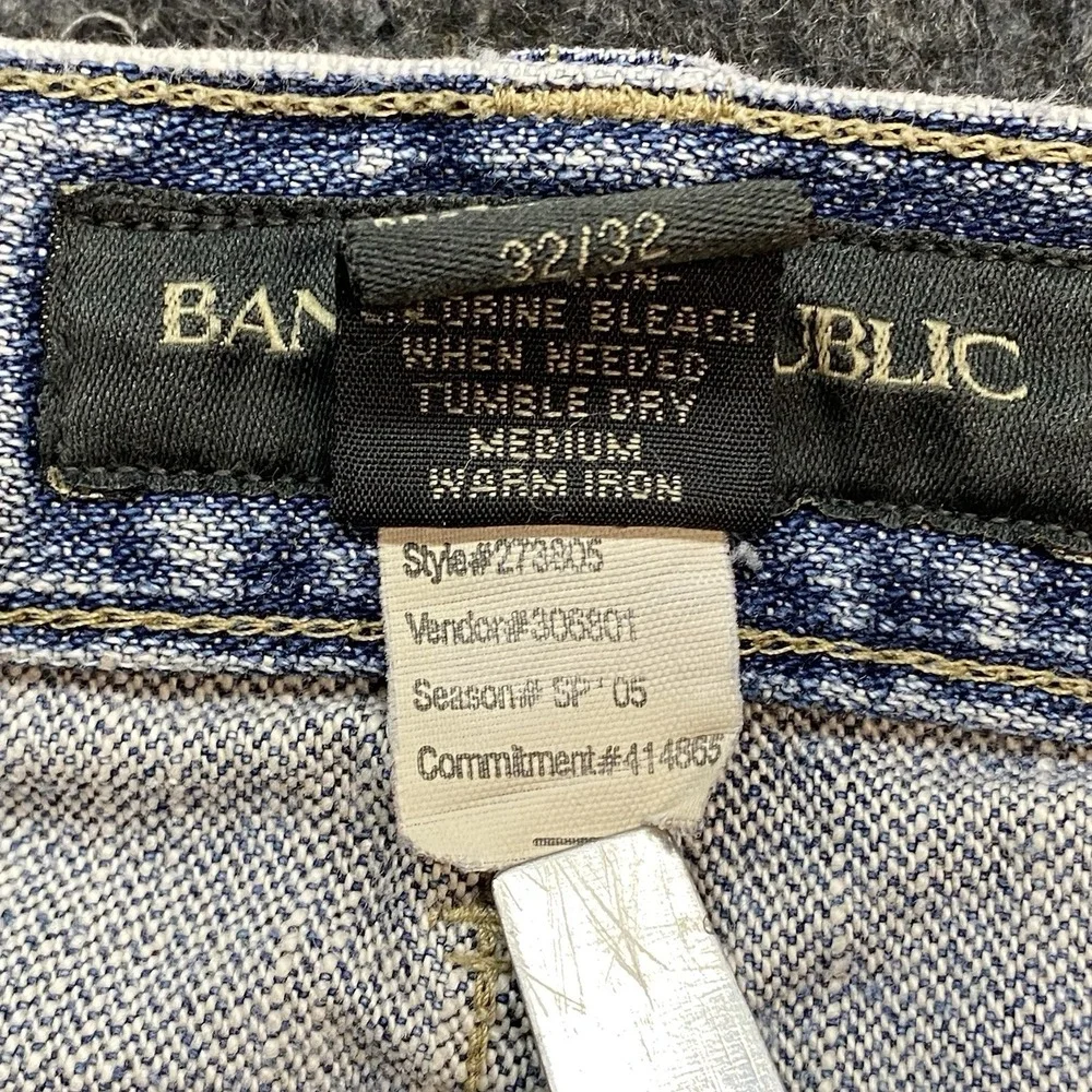 Banana Republic Light‎ Washed City Retro Casual Blue Jeans Men's 32/32 Denim